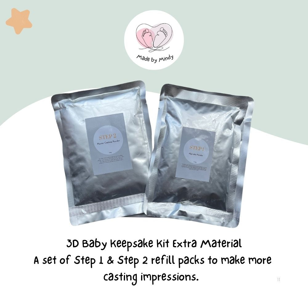 3D Baby Casting Kit Material Refills | Made by Mindy