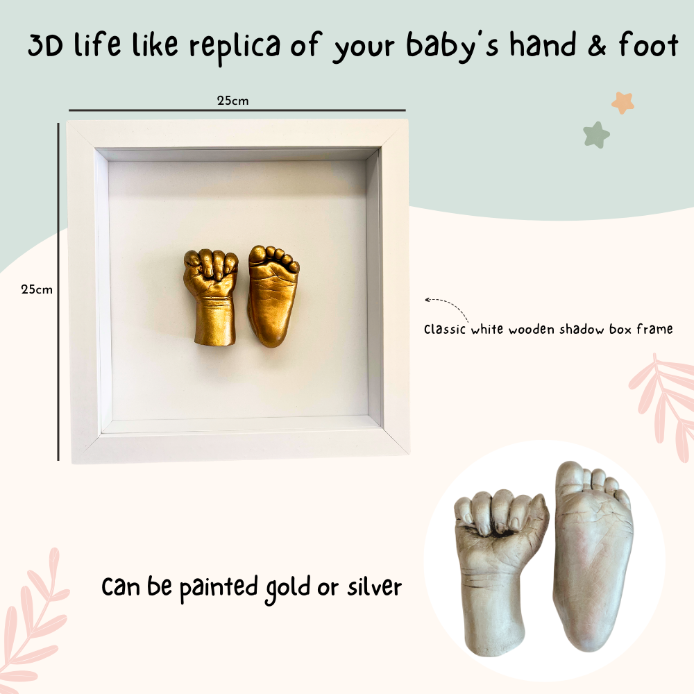 Baby Handprint & Footprint 3D Kit