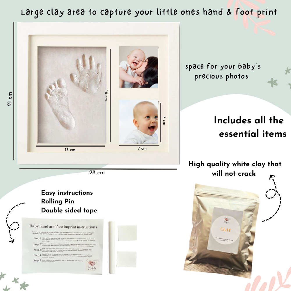 Baby Footprint & Handprint Clay Kit