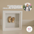 Made by Mindy founder with baby keepsake display frame – premium UK-designed baby casting kit created by a mum for parents